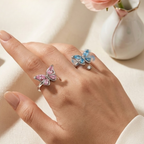Anillo Mariposa Giratorio