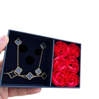 Combo Van Cleef + Caja 6 rosas
