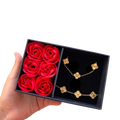 Combo Van Cleef + Caja 6 rosas